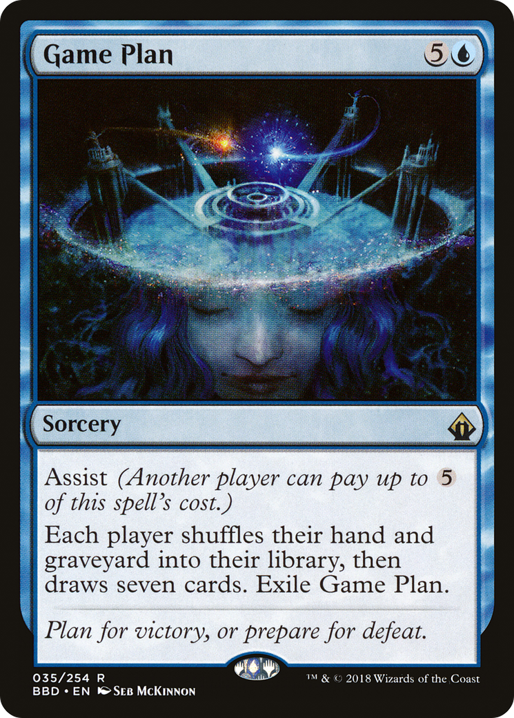 Game Plan (BBD-035) [Battlebond] Foil MTG Single Wizards of the Coast