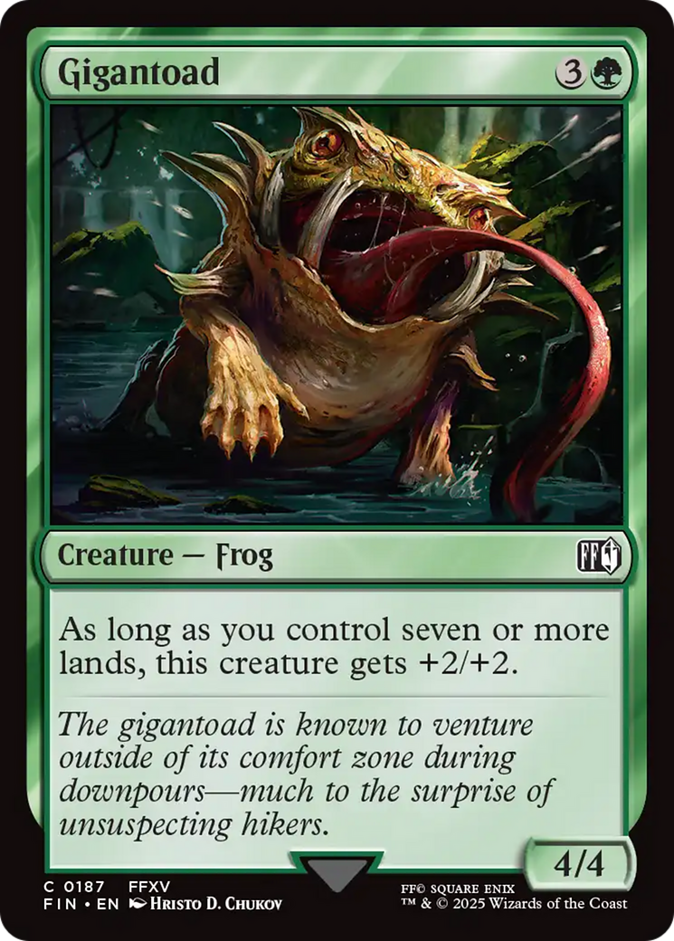Gigantoad (FIN-187) [FINAL FANTASY] MTG Single Wizards of the Coast