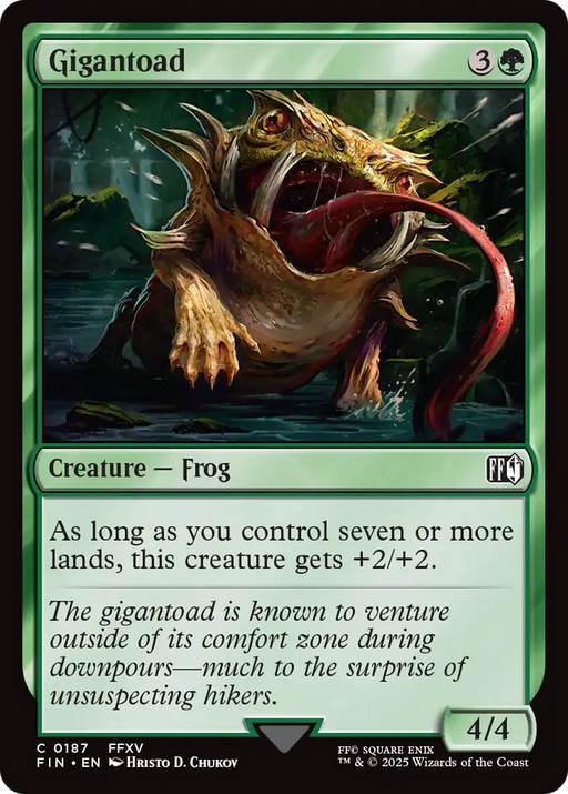 Gigantoad (FIN-187) [FINAL FANTASY] Foil MTG Single Wizards of the Coast