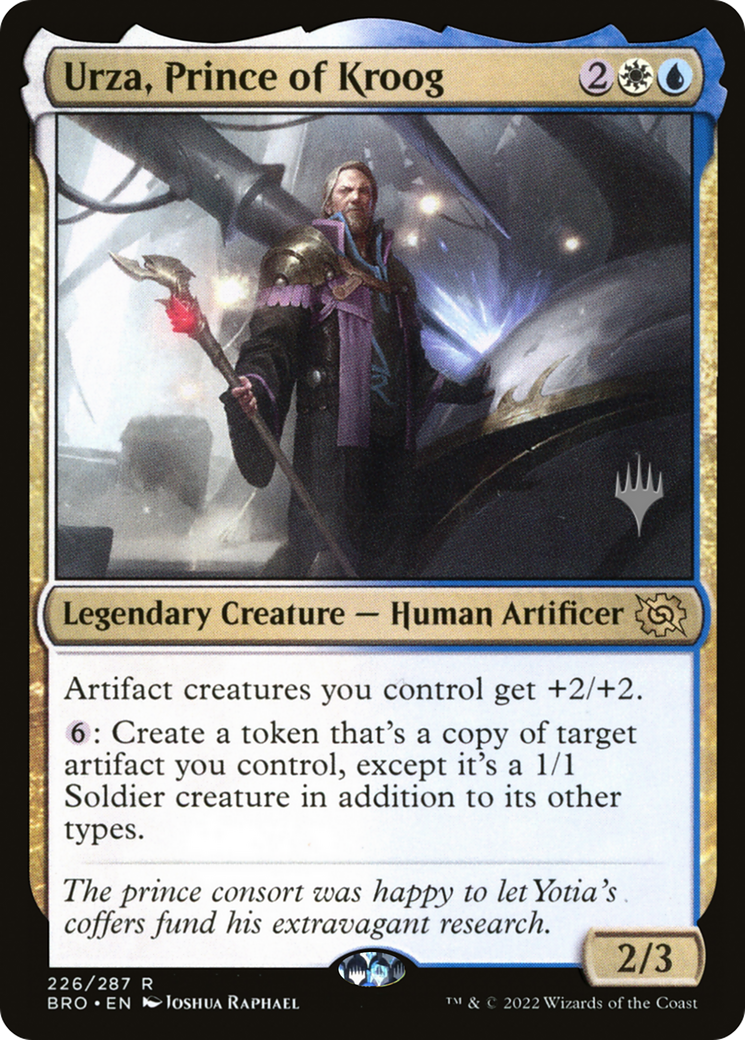 Urza, Prince of Kroog (PPBRO-226P) [The Brothers' War Promos] Foil MTG Single Wizards of the Coast