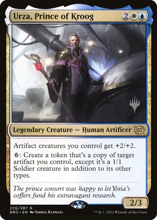 Urza, Prince of Kroog (PPBRO-226P) [The Brothers' War Promos] Foil MTG Single Wizards of the Coast