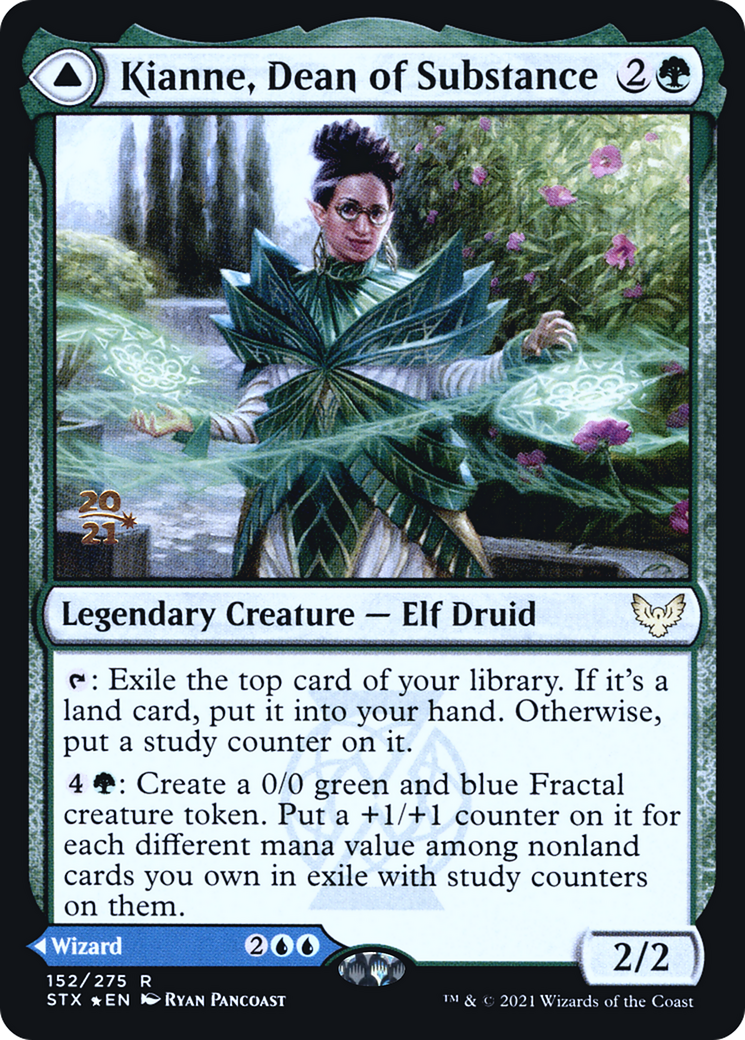 Kianne, Dean of Substance (PRE-152) [Strixhaven: School of Mages Promos] Foil MTG Single Wizards of the Coast