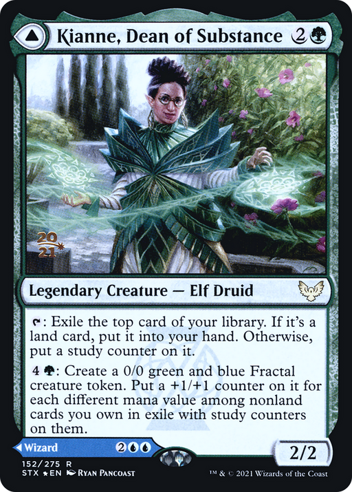 Kianne, Dean of Substance (PRE-152) [Strixhaven: School of Mages Promos] Foil MTG Single Wizards of the Coast