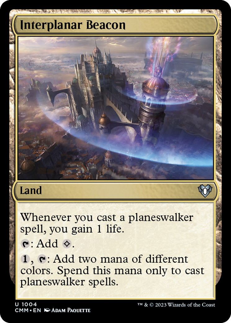 Interplanar Beacon (CMM-1004) [Commander Masters] MTG Single Wizards of the Coast