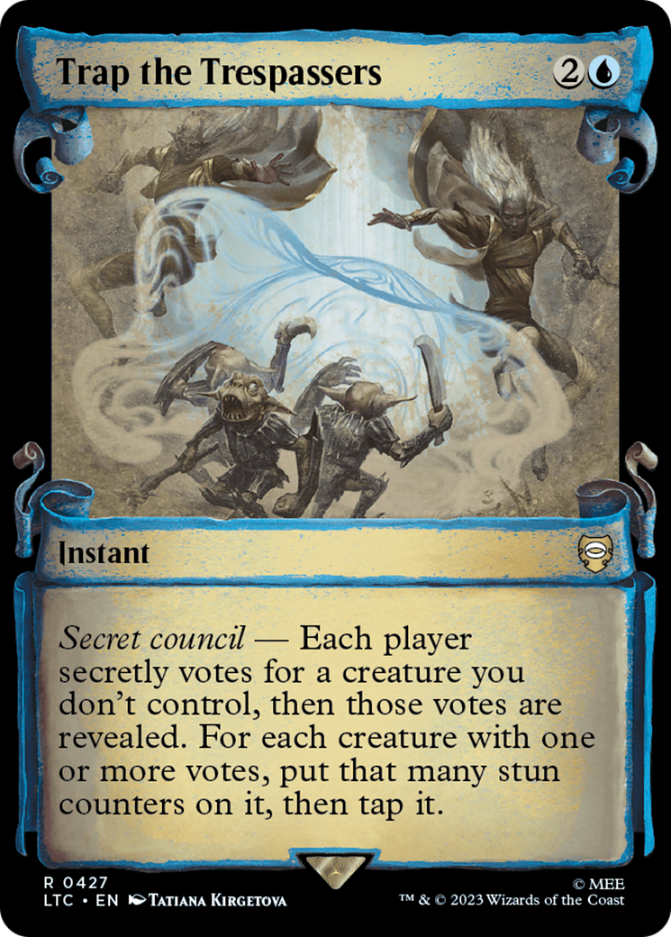 Trap the Trespassers (LTC-427) [Tales of Middle-earth Commander] (Showcase) MTG Single Wizards of the Coast