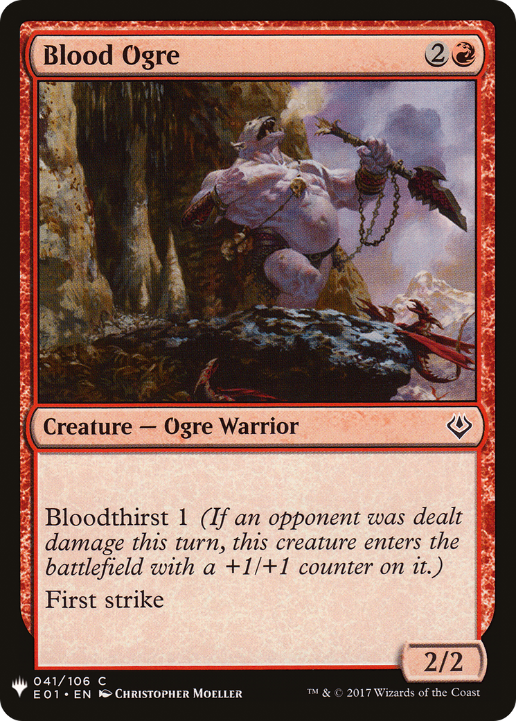 Blood Ogre (LIST-E01-41) [Mystery Booster] The List MTG Single Wizards of the Coast