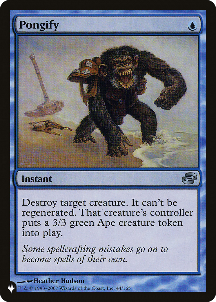 Pongify (PLC) (LIST-044) [Mystery Booster] The List MTG Single Wizards of the Coast