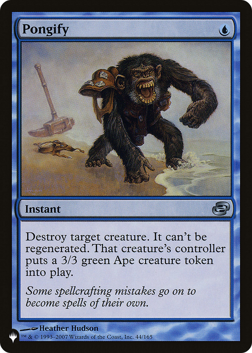 Pongify (PLC) (LIST-044) [Mystery Booster] The List MTG Single Wizards of the Coast