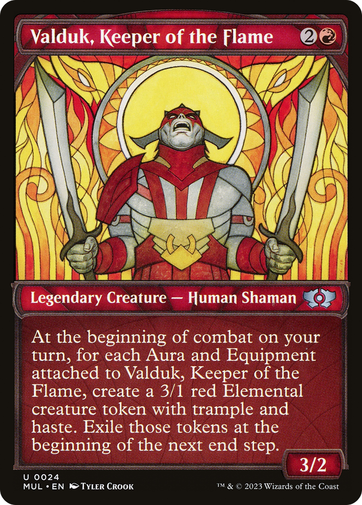 Valduk, Keeper of the Flame (MUL-024) [Multiverse Legends] (Showcase) Foil MTG Single Wizards of the Coast