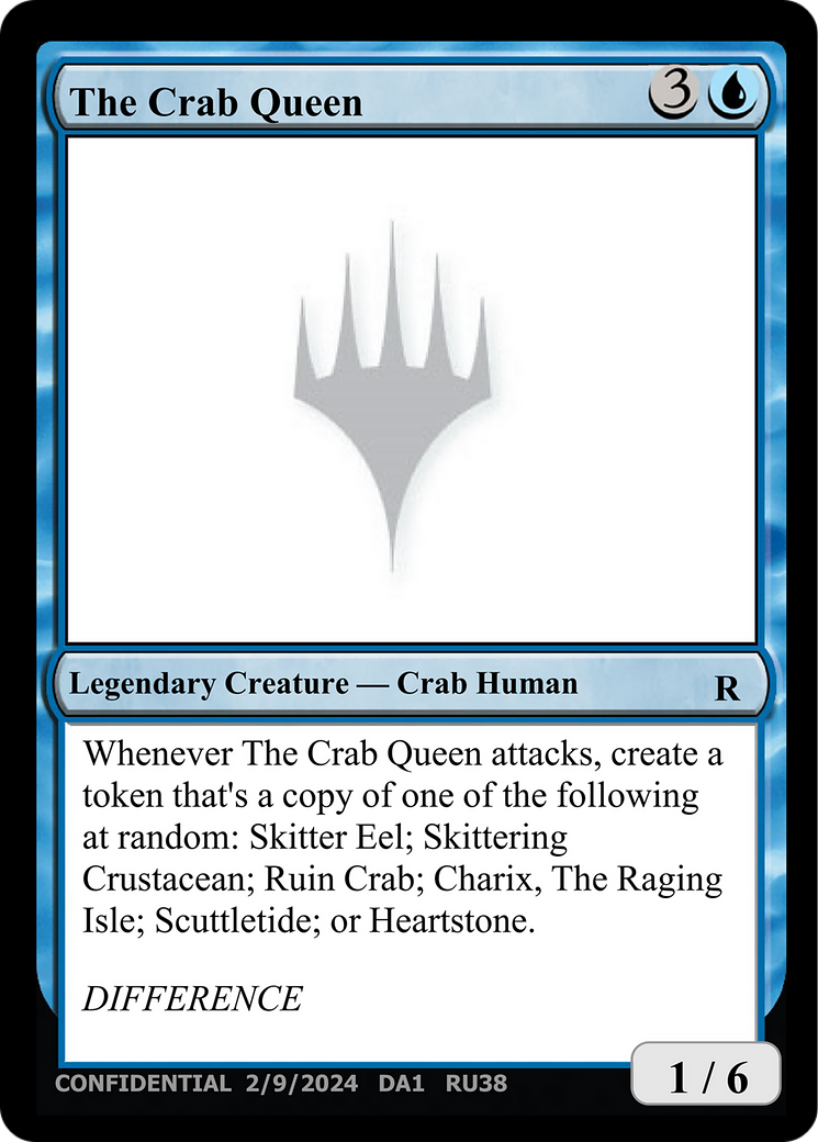 The Crab Queen (UNK-RU38) [Misc] Unknown Event MTG Single Wizards of the Coast