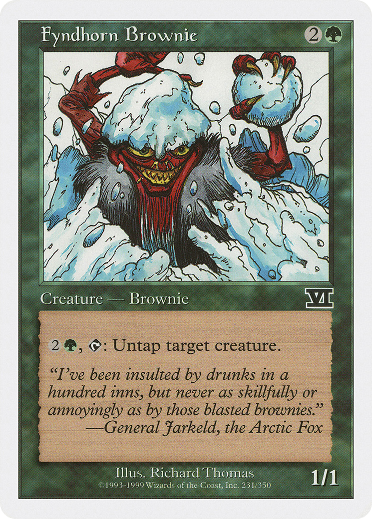 Fyndhorn Brownie (6ED-231) [Classic Sixth Edition] MTG Single Wizards of the Coast