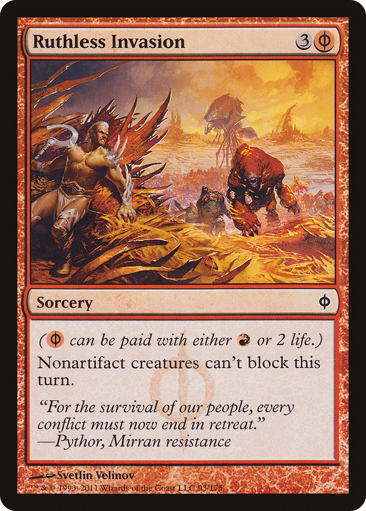 Ruthless Invasion (NPH-093) [New Phyrexia] MTG Single Wizards of the Coast