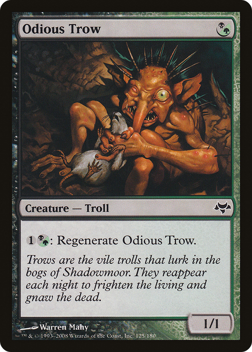Odious Trow (EVE-125) [Eventide] MTG Single Wizards of the Coast
