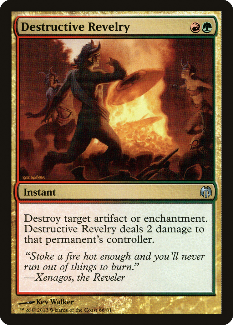 Destructive Revelry (DDL-066) [Misc] Duel Decks: Heroes vs. Monsters MTG Single Wizards of the Coast