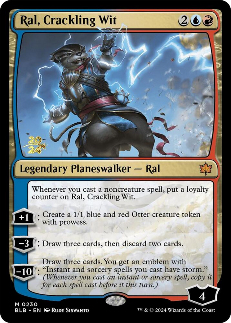 Ral, Crackling Wit (PRE-230) [Bloomburrow Promos] Foil MTG Single Wizards of the Coast