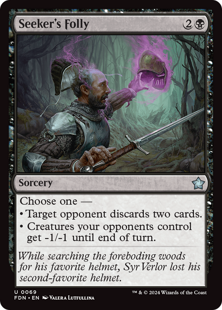 Seeker's Folly (FDN-069) [Foundations] MTG Single Wizards of the Coast