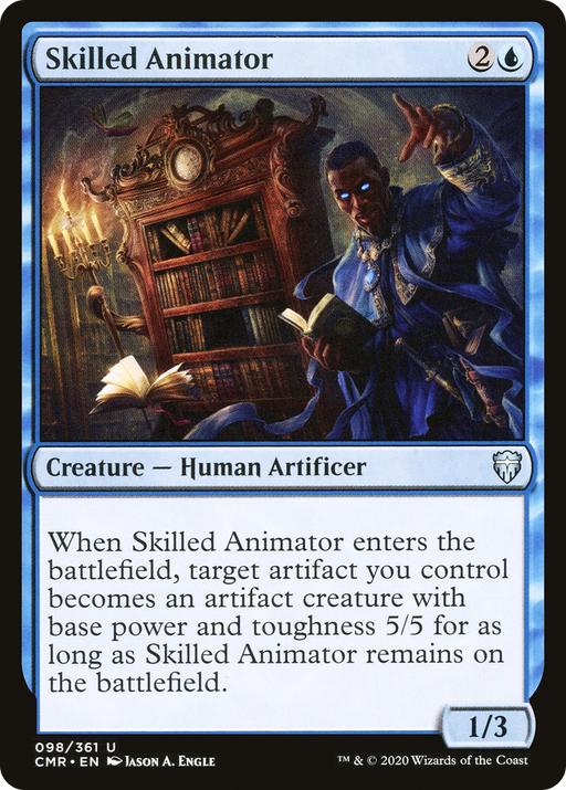 Skilled Animator (CMR-098) [Commander Legends] Foil MTG Single Wizards of the Coast