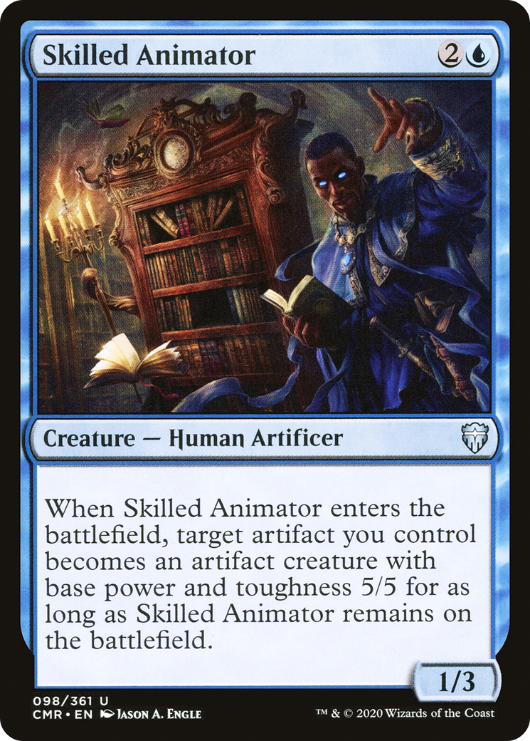 Skilled Animator (CMR-098) [Commander Legends] MTG Single Wizards of the Coast
