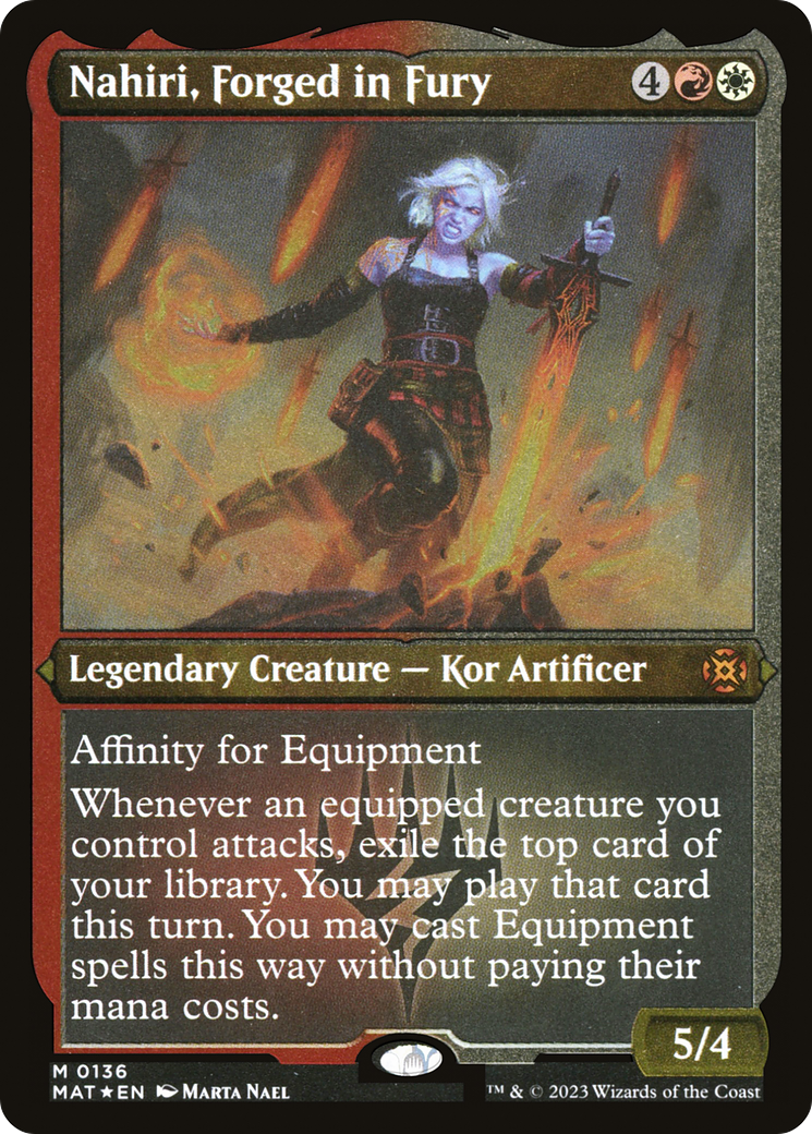 Nahiri, Forged in Fury (MAT-136) [March of the Machine: The Aftermath] Etched Foil MTG Single Wizards of the Coast