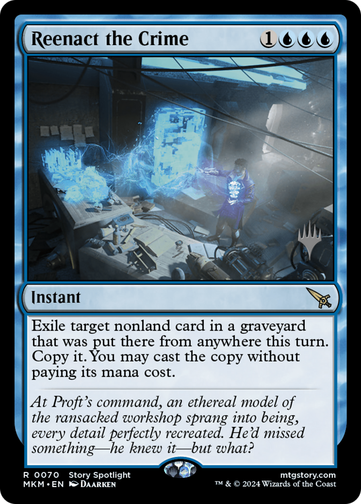 Reenact the Crime (PPMKM-070) [Murders at Karlov Manor Promos] MTG Single Wizards of the Coast