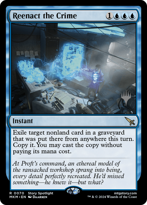 Reenact the Crime (PPMKM-070) [Murders at Karlov Manor Promos] MTG Single Wizards of the Coast