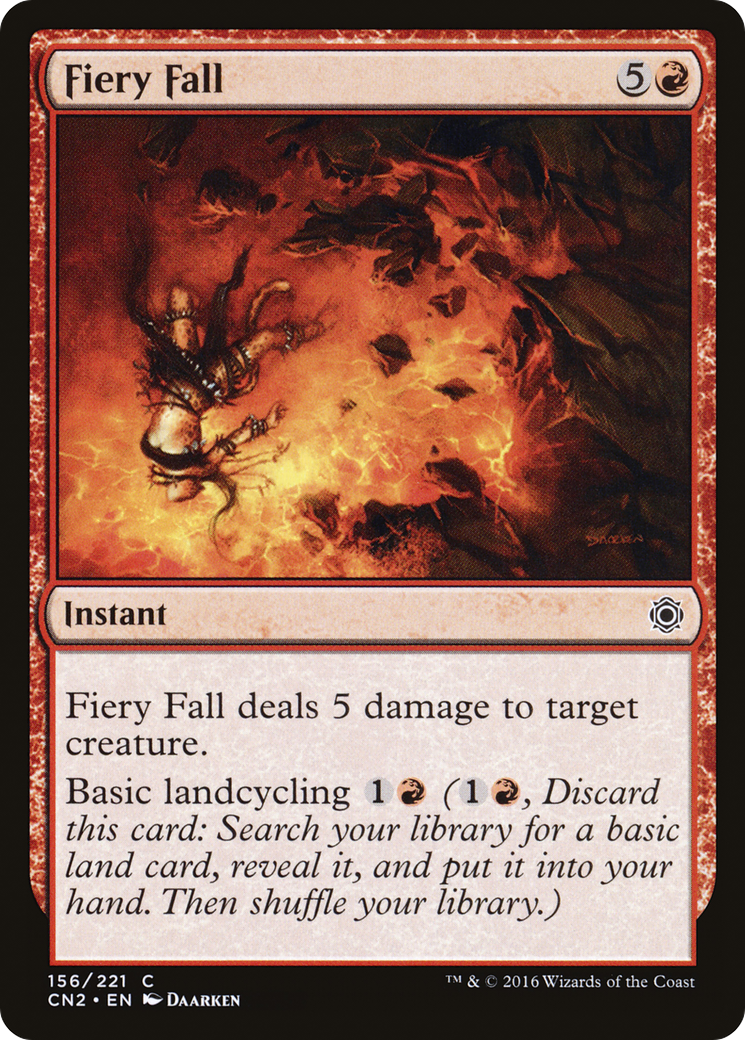 Fiery Fall (CN2-156) [Conspiracy: Take the Crown] MTG Single Wizards of the Coast