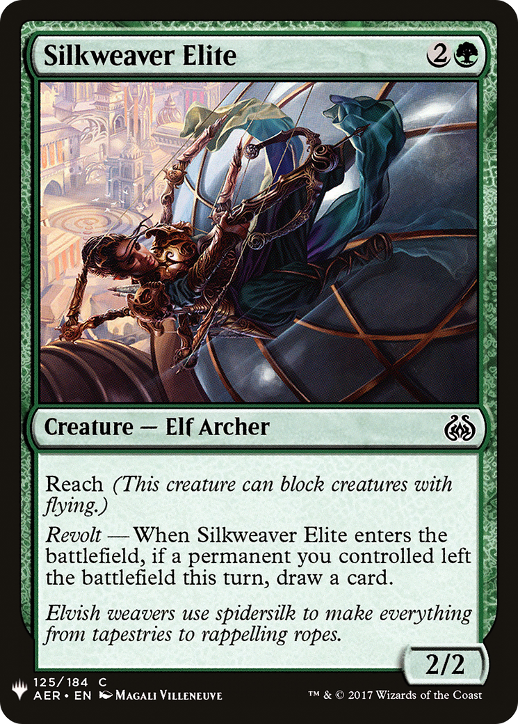Silkweaver Elite (LIST-AER-125) [Mystery Booster] The List MTG Single Wizards of the Coast
