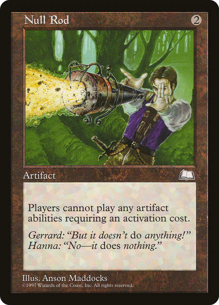 Null Rod (WTH-154) [Weatherlight] MTG Single Wizards of the Coast