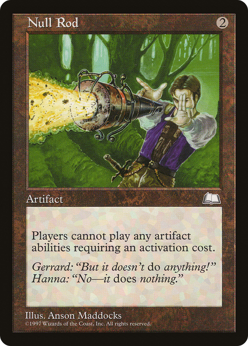 Null Rod (WTH-154) [Weatherlight] MTG Single Wizards of the Coast