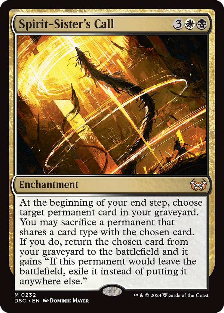 Spirit-Sister's Call (DSC-232) [Duskmourn: House of Horror Commander] MTG Single Wizards of the Coast