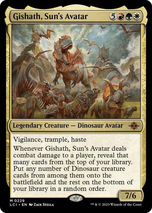 Gishath, Sun's Avatar (LCI-229) [The Lost Caverns of Ixalan] MTG Single Wizards of the Coast