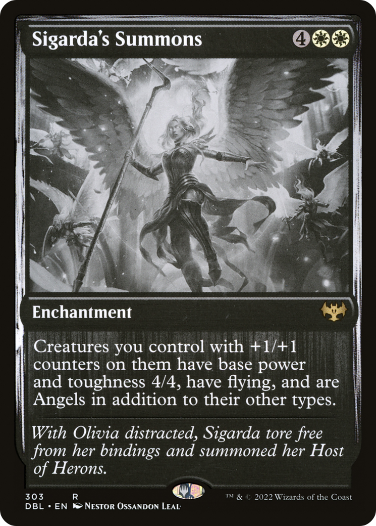 Sigarda's Summons (DBL-303) [Innistrad: Double Feature] Foil MTG Single Wizards of the Coast