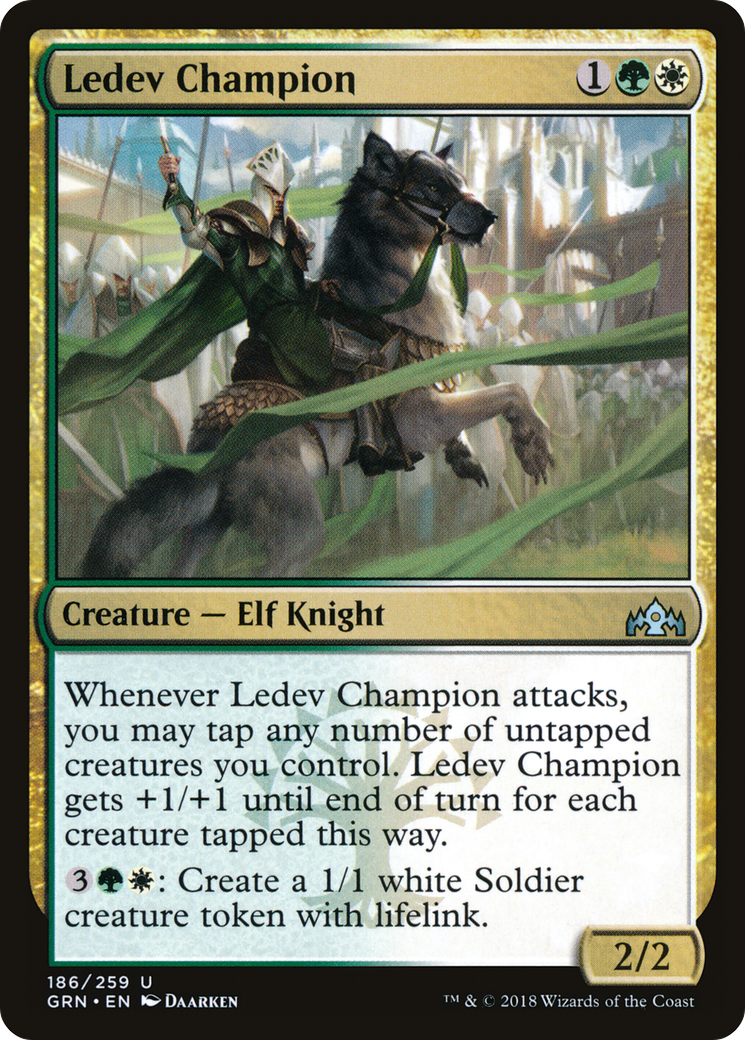 Ledev Champion (GRN-186) [Guilds of Ravnica] Foil MTG Single Wizards of the Coast