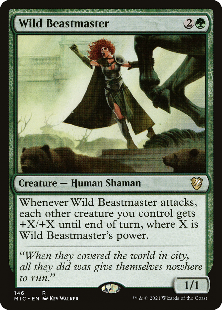 Wild Beastmaster (MIC-146) [Midnight Hunt Commander] MTG Single Wizards of the Coast