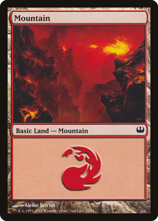 Mountain (DDG-079) [Misc] Duel Decks: Knights vs. Dragons MTG Single Wizards of the Coast