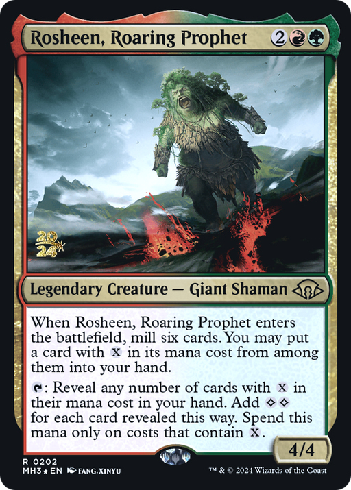 Rosheen, Roaring Prophet (PRE-202) [Modern Horizons 3 Promos] Foil MTG Single Wizards of the Coast