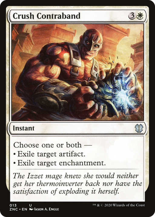 Crush Contraband (ZNC-013) [Zendikar Rising Commander] MTG Single Wizards of the Coast