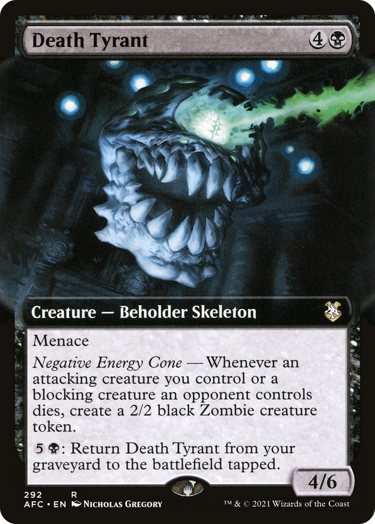 Death Tyrant (AFC-292) [Forgotten Realms Commander] (Extended Art) MTG Single Wizards of the Coast