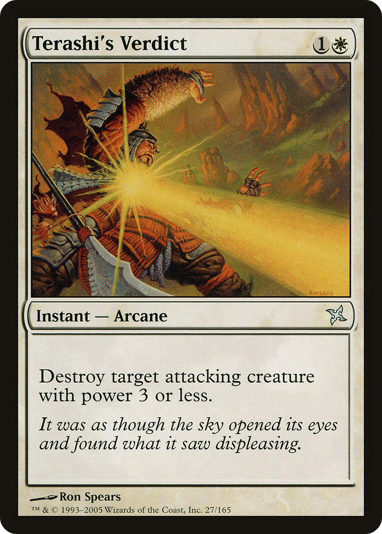 Terashi's Verdict (BOK-027) [Betrayers of Kamigawa] MTG Single Wizards of the Coast