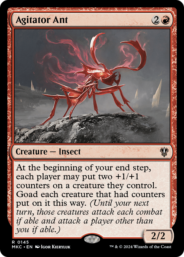 Agitator Ant (MKC-145) [Murders at Karlov Manor Commander] MTG Single Wizards of the Coast