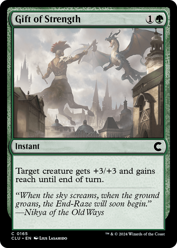 Gift of Strength (CLU-165) [Ravnica: Clue Edition] MTG Single Wizards of the Coast