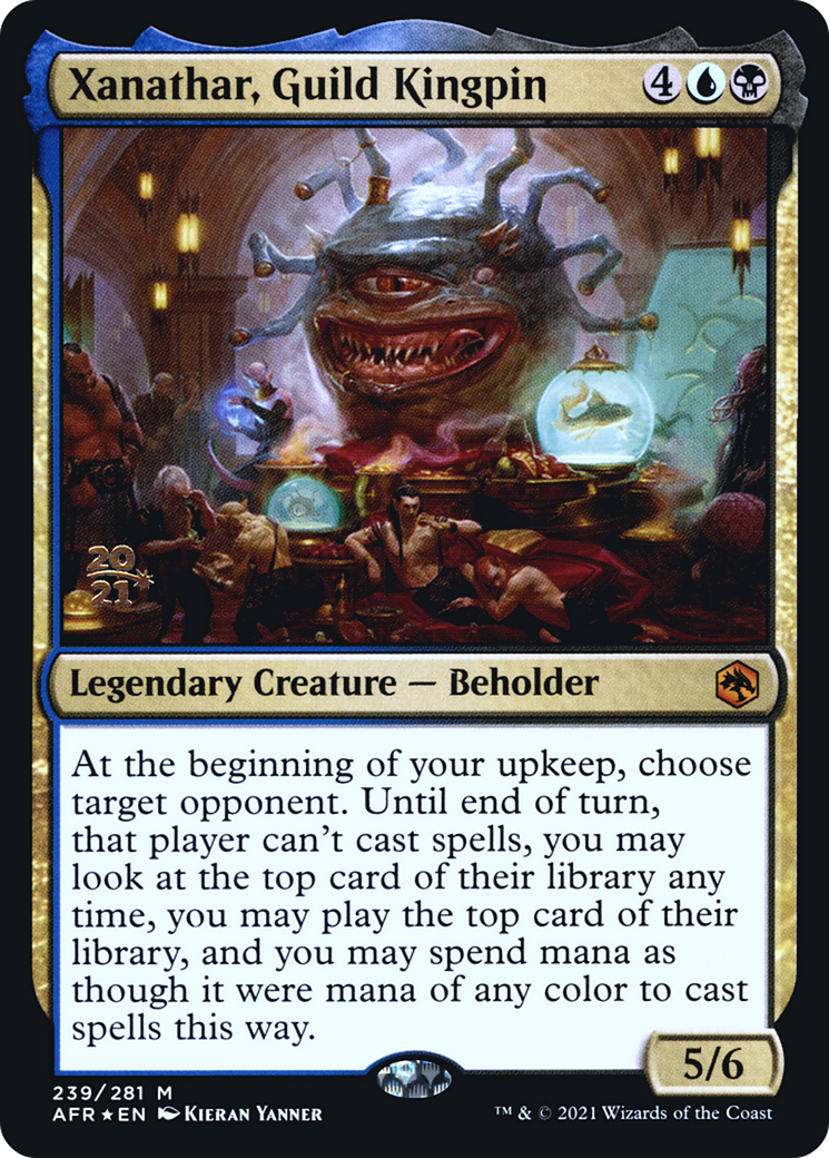 Xanathar, Guild Kingpin (PRE-239) [Adventures in the Forgotten Realms Promos] Foil MTG Single Wizards of the Coast