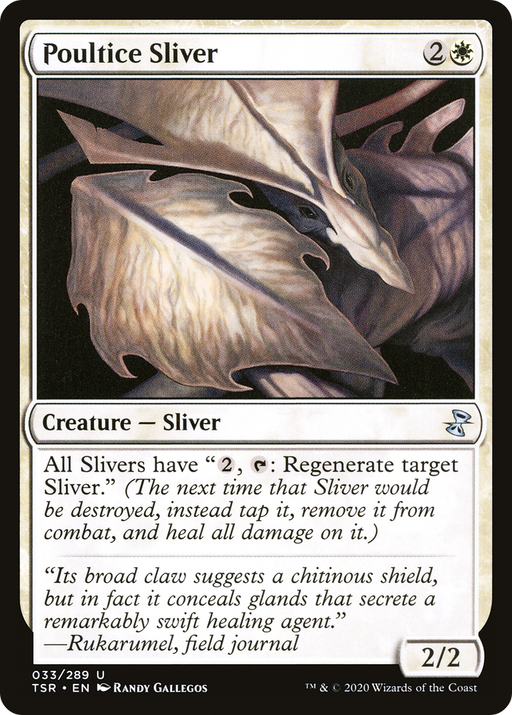 Poultice Sliver (TSR-033) [Time Spiral Remastered] Foil MTG Single Wizards of the Coast