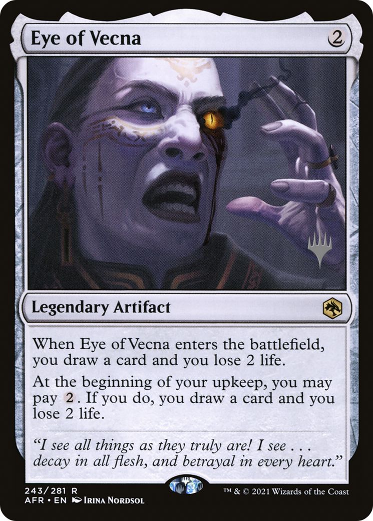 Eye of Vecna (PPAFR-243) [Adventures in the Forgotten Realms Promos] Foil MTG Single Wizards of the Coast