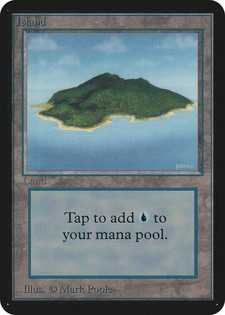 Island (LEA-289) [Oldschool] Limited Edition Alpha MTG Single Wizards of the Coast