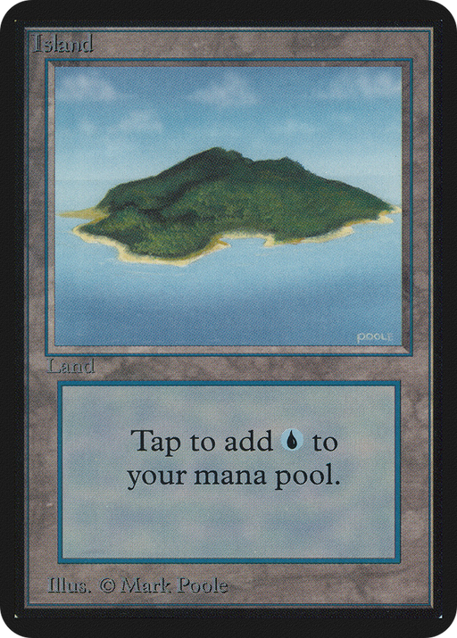 Island (LEA-289) [Oldschool] Limited Edition Alpha MTG Single Wizards of the Coast