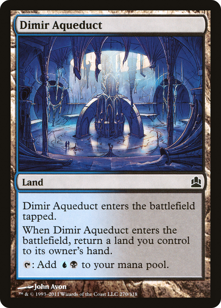Dimir Aqueduct (CMD-270) [Commander 2011] MTG Single Wizards of the Coast