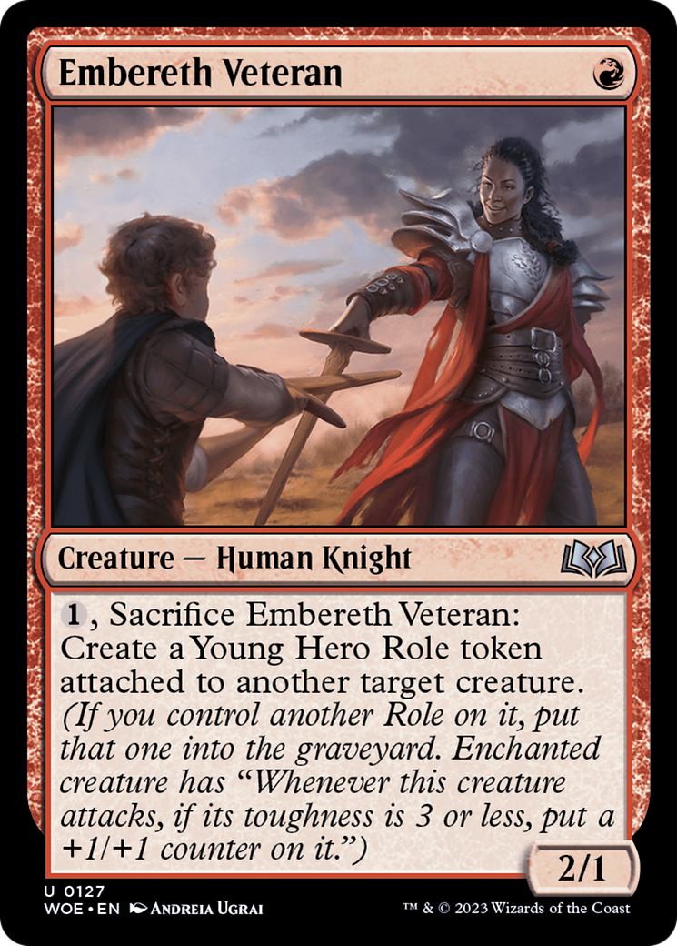 Embereth Veteran (WOE-127) [Wilds of Eldraine] MTG Single Wizards of the Coast