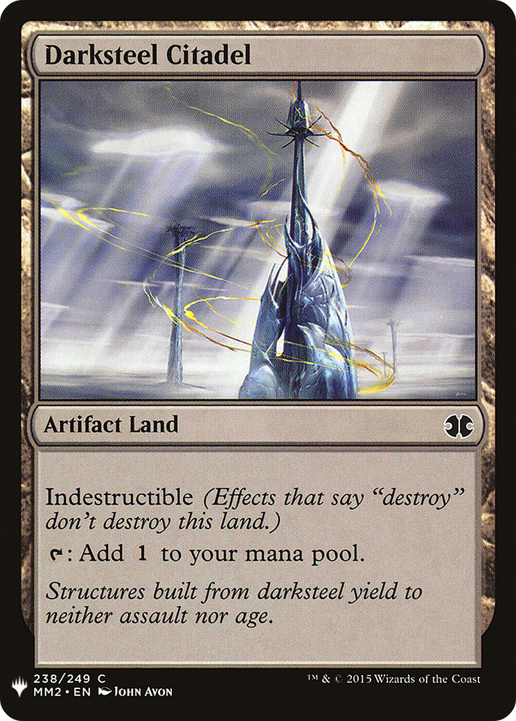 Darksteel Citadel (MM2) (LIST-238) [Mystery Booster] The List MTG Single Wizards of the Coast