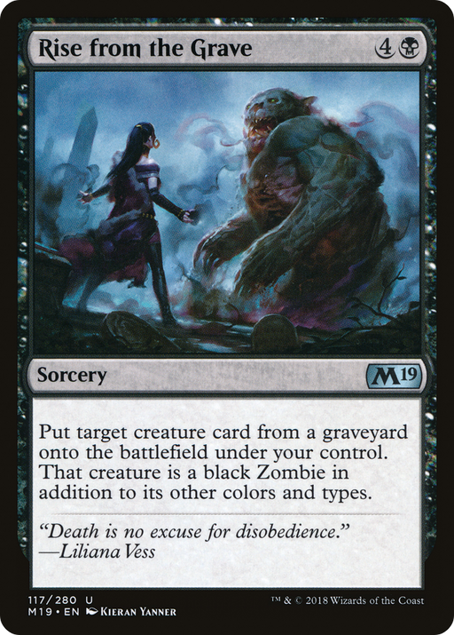 Rise from the Grave (M19-117) [Core Set 2019] MTG Single Wizards of the Coast